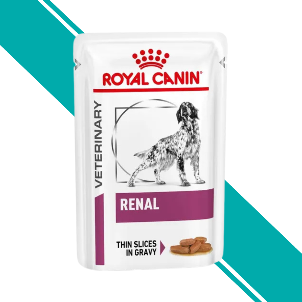 Royal Canin Veterinary Diet Renal Wet Dog Food in Gravy 48x100g Pouches